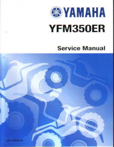 Official 1987-1990 Yamaha YFM350ER Factory Service Manual