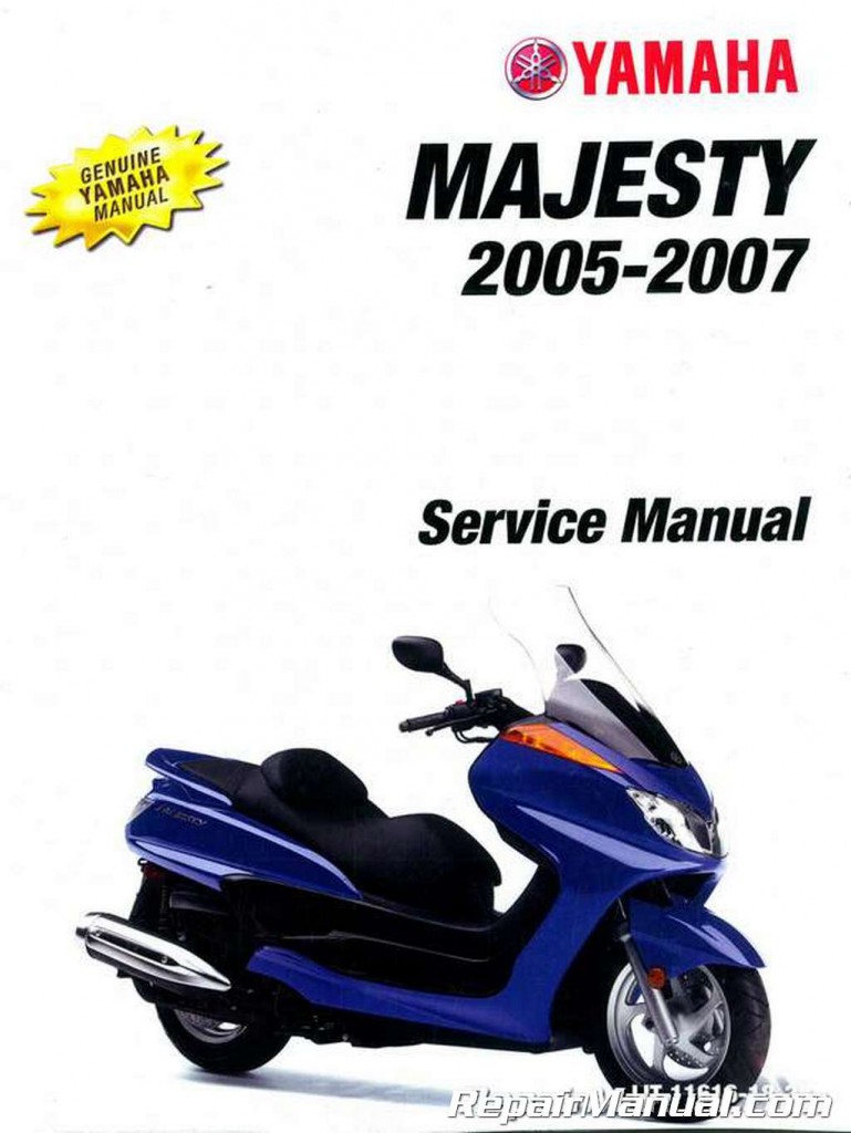 2005 2007 Yamaha Majesty Scooter Yp400t Yp400v Yp400w Service Manual
