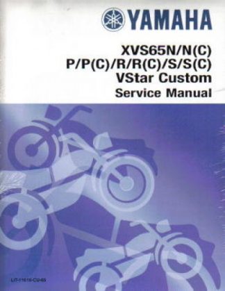 Official 2004-2005 Yamaha XVS650S SC V-Star Custom Factory Service Manual