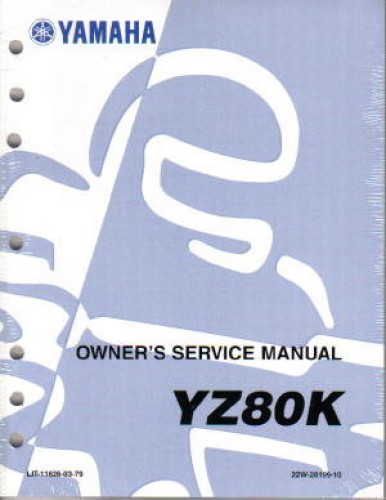Official 1983 Yamaha YZ80K Factory Service Manual