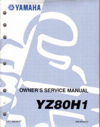 Official 1996 Yamaha YZ80 Factory Service Manual