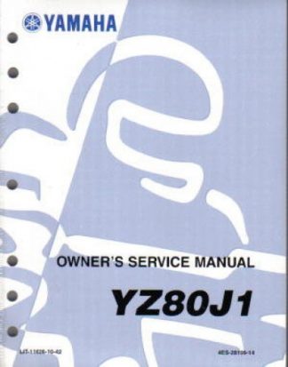 Official 1997 Yamaha YZ80 Factory Service Manual