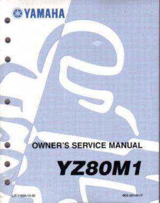 Official 2000 Yamaha YZ80 Factory Service Manual