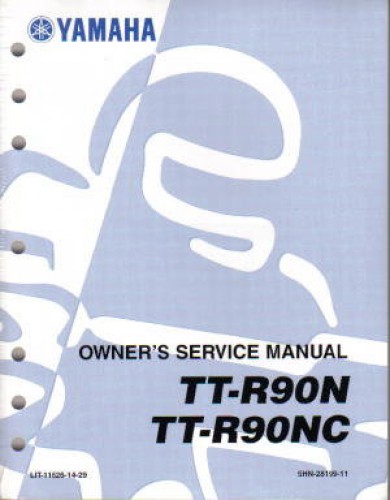 Official 2001 Yamaha TTR90 Factory Owners Service Manual