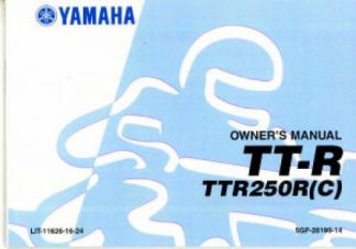 LIT-11626-21-61 2008 Yamaha YZFR600XY R6 Motorcycle Owners Manual 