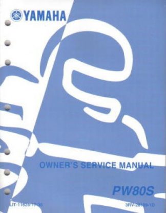 Official 2004 Yamaha PW80S Motorcycle Factory Owners Service Manual