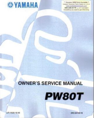 Official 2005 Yamaha PW80 Motorcycle Factory Service Manual