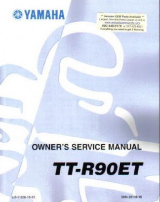 Official 2005 Yamaha TTR90 Factory Owners Service Manual