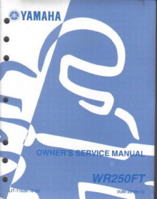 Used 2005 Yamaha WR250 Motorcycle Factory Owners Service Manual