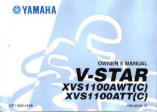 Official 2004 Yamaha XVS1100ATT ATTC V-Star Silverado Factory Owners Manual