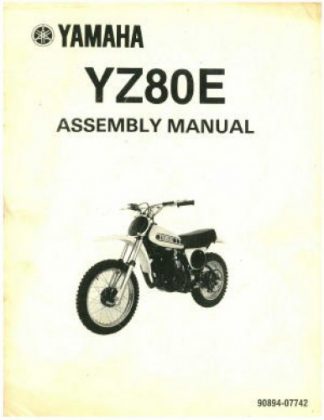 Official 1978 Yamaha YZ80E Assembly Manual