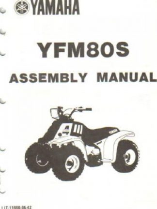 Used Official 1986 Yamaha YFM80S Moto-4 Assembly Manual