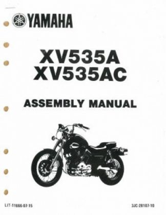 Used Official 1990 Yamaha XV535A AC Assembly Manual