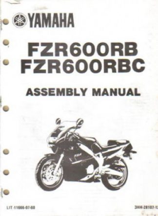 Used Official 1991 Yamaha FZR600RB BC Assembly Manual
