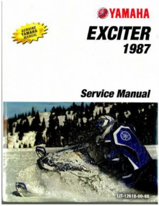 Official 1987 Yamaha Exciter EX570L Snowmobile Factory Service Manual