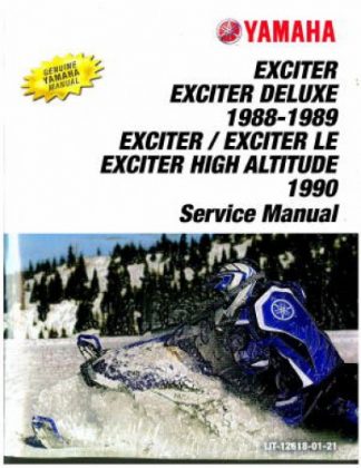 Official 1988-1990 Yamaha Exciter EX570 Snowmobile Factory Service Manual