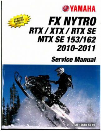 Official 2010-2012 Yamaha FX Nytro FX10 Snowmobile Service Manual