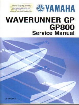 Official 1998-2000 Yamaha Waverunner GP800 Factory Service Manual