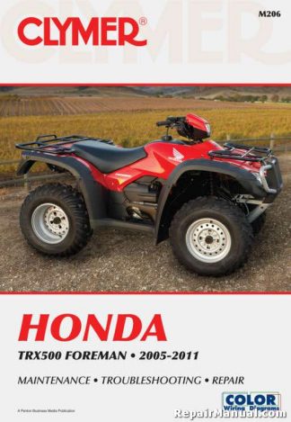 2005-2011 Honda TRX500 Foreman Service Repair Manual by Clymer