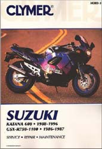 Clymer Suzuki Katana 600 1988-1996 GSX-R750-1100 1986-1987 Repair Manual