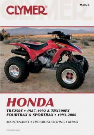 Clymer Honda TRX250X 1987-1988 1991-1992 TRX300EX 1993-2006 Repair Manual