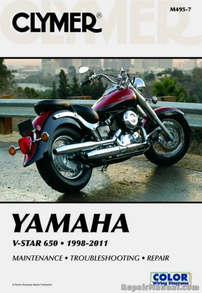 1998-2011 Yamaha XVS650 V-Star Motorcycle Repair Manual Clymer
