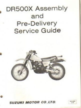 1981 Suzuki DR500X Assembly Manual