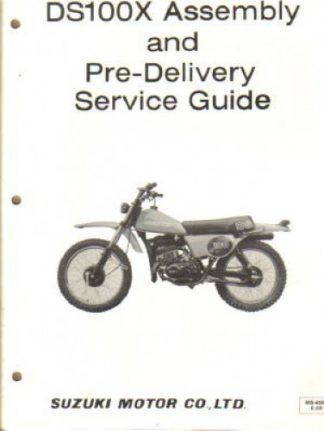 Used Official 1981 Suzuki DS100X Assembly Manual