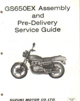 Used Official 1981 Suzuki GS650EX Assembly Manual