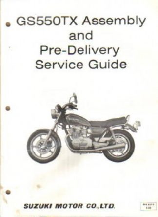1981 Suzuki GS550TX Assembly Manual