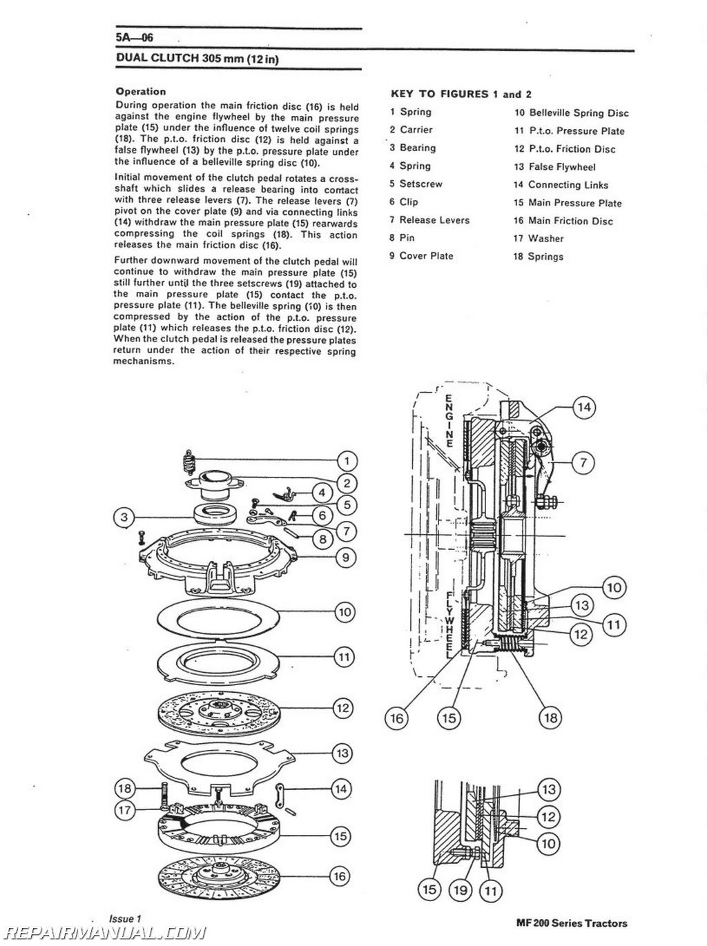 Massey Ferguson 165 Wiring Diagram from www.repairmanual.com