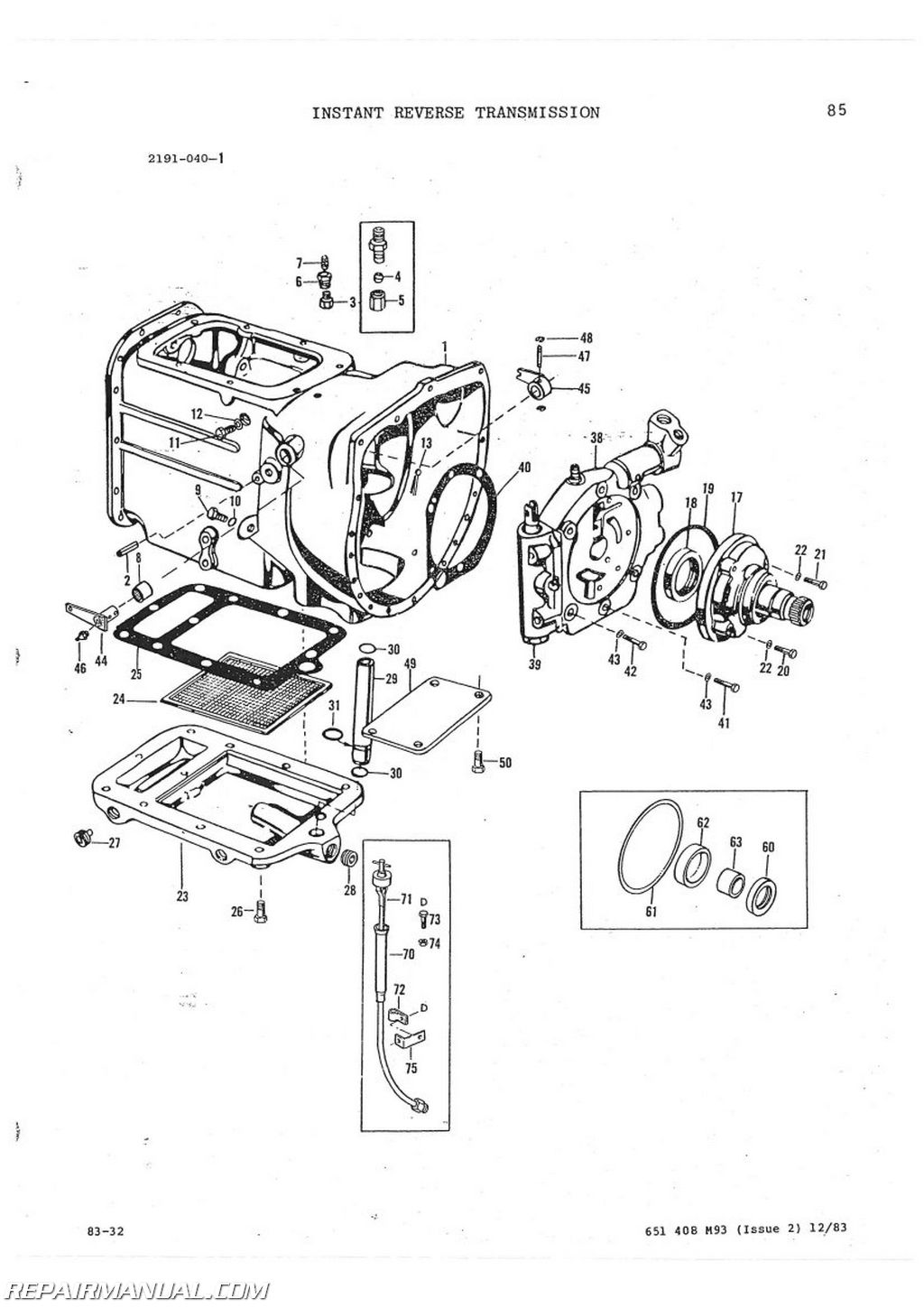 Massey-Ferguson MF60 Tractor Loader Backhoe Parts Manual kubota tractor starter wiring diagrams 