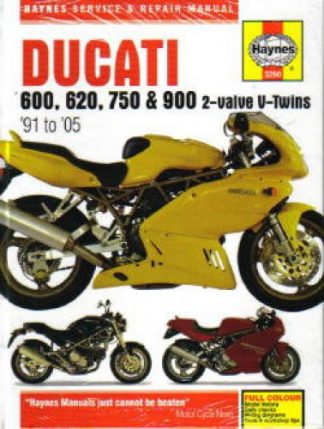 Haynes Ducati 600 750 900 2-valve V-Twins 1991-2005 Repair Manual