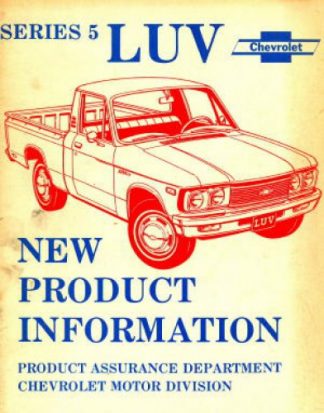 Series 5 LUV Chevrolet New Procuct Information Manual 1976 Used