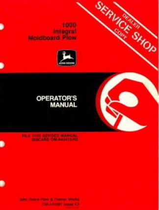 John Deere 520 535 550 Pull Type Sprayer Operator's Manual 