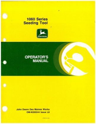 Used John Deere 1060 Series Tool Operators Manual