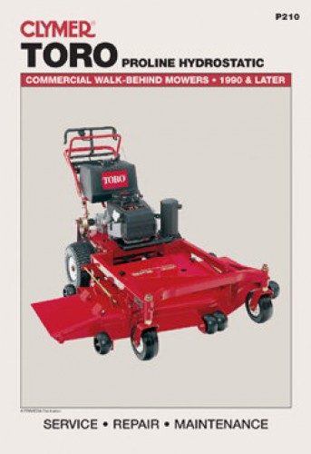 Toro Proline Hydrostatic Commercial Walk-Behind Mower Workshop Manual