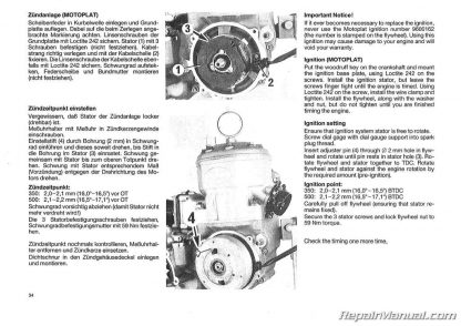 1988 KTM 350III 500III Engine Repair Manual