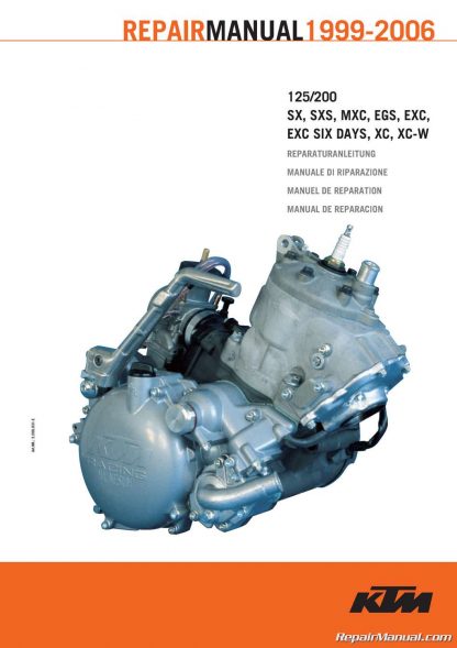 1999 - 2006 KTM 125 200 Two Stroke Engine Service Manual
