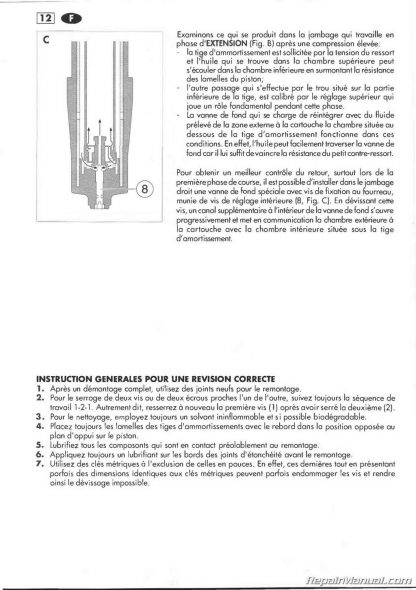 KTM Marzocchi Magnum 45 50 Fork Instruction Manual