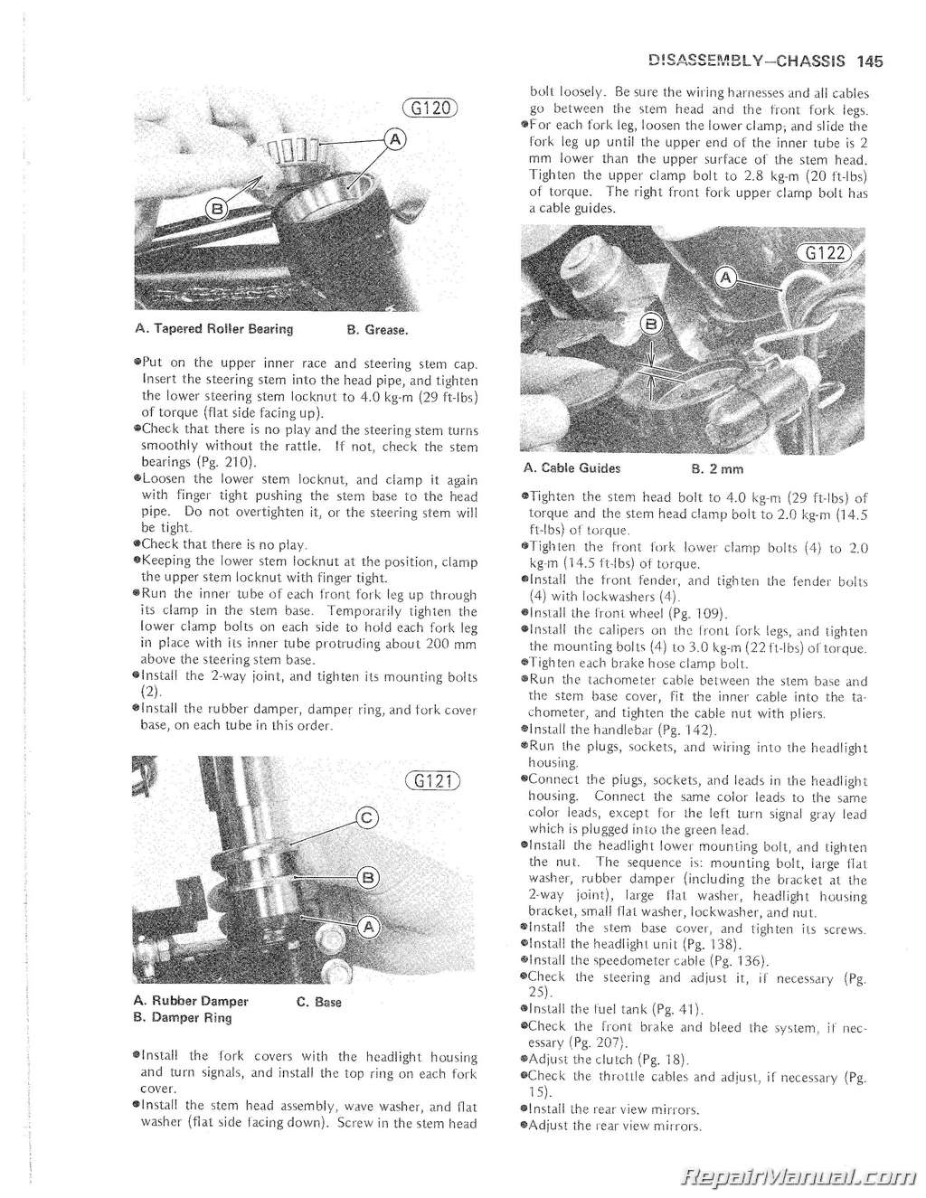 KAWASAKI Workshop Manual Z1000 Shaft KZ1000ST KZ1000 ST 1979 1980 & 1981 Service