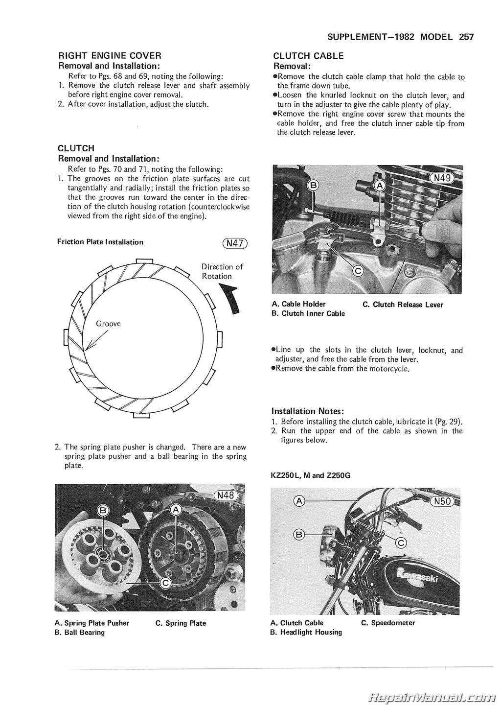 1980-1983 Motorcycle Repair Service Manual