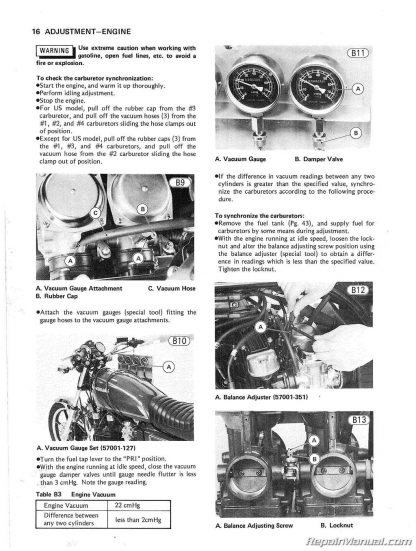 1980-1983 Kawasaki KZ750 Service Manual