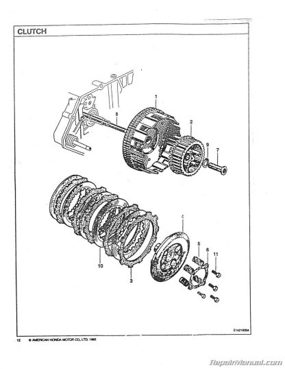 Honda CA160 CB160 CL160 Motorcycle Parts Manual