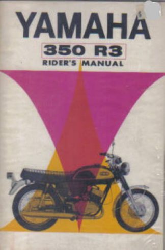 1969 Yamaha R3 350 Factory Riders Manual