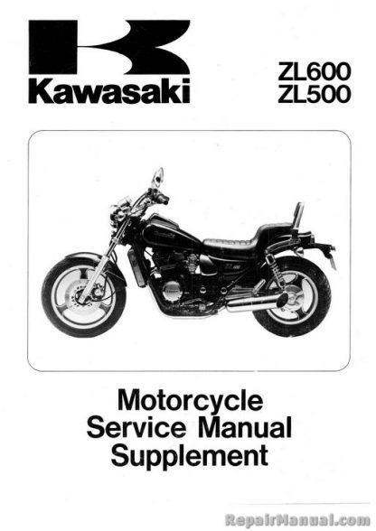1986-1987 Kawasaki ZL600A Factory Service Manual Supplement