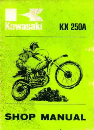 1974 Kawasaki KX250A1 Factory Owners Service Manual