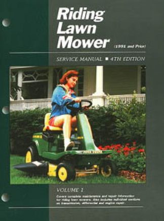 Riding Lawn Mower Service Manual 1991 and Prior