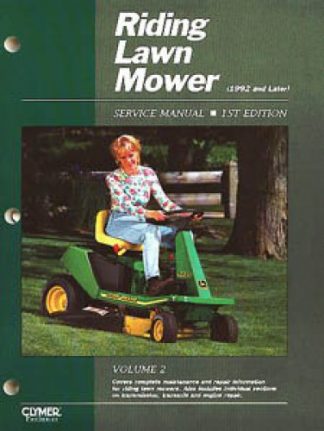 Riding Lawn Mower Service Manual Vol 2 1st Edition