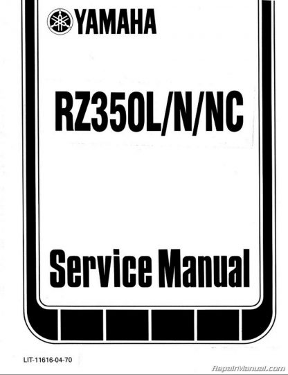 RZ350 Manual